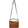 LOEWE TAN GRAINED SMALL PUZZLE BAG