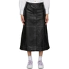 GANNI BLACK LAMB LEATHER SKIRT