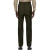 UNIFORME BROWN WIDE PLEATED TROUSERS