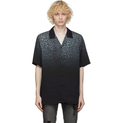 Ksubi Dusk Dégradé Leopard-print Twill Shirt In Black