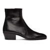 Saint Laurent Vassili 60mm Leather Boots In 1000 Black
