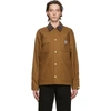 Carhartt Michigan Organic Cotton Single-breasted Coat In Brown