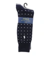 POLO RALPH LAUREN 2 SOCKS SET IN BLUE AND GREY