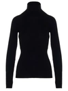 MAISON MARGIELA RIBBED SWEATER IN BLACK