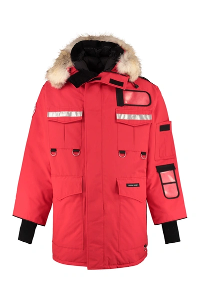 Canada Goose Resolute Hooded Parka In Red