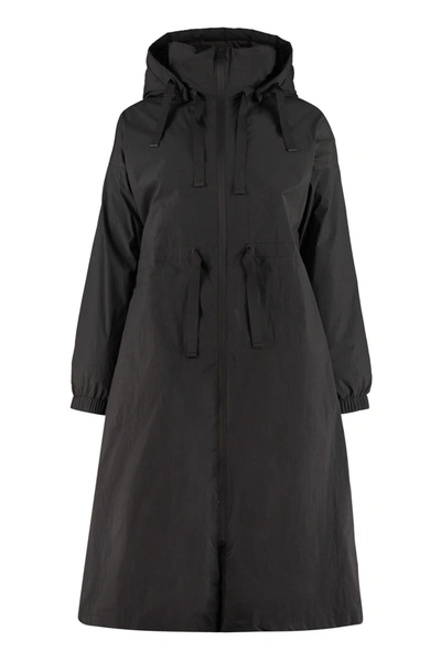 Add Hooded Ped Parka In Black
