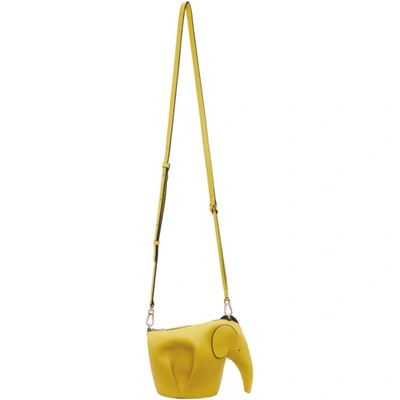 Loewe Yellow Elephant Messenger Bag In 8100 Yellow