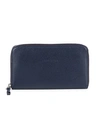 LONGCHAMP LOGO LEATHER ZIP-AROUND WALLET,0400010980678