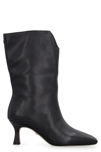 Sam Edelman Lolita Leather Boots In Black