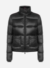 MONCLER LANNIC QUILTED NYLON CROPPED DOWN JACKET