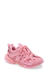 Balenciaga Pink Mesh And Rubber Track Sneakers In Pink