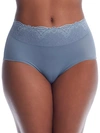 Bali Smooth Passion For Comfort Lace Brief In Granite Blue