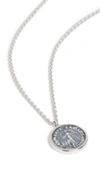 TOM WOOD COIN PENDANT ANGEL NECKLACE
