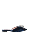 Rochas Mules And Clogs In Dark Blue