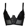 Something Wicked Mia Longline Leather Halfcup Balcony Bra In Balcony
