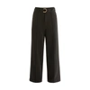 PAISIE WIDE LEG TROUSERS WITH BELT IN BLACK