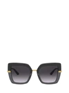 DOLCE & GABBANA DG4373 BLACK ON TRANSPARENT BLACK SUNGLASSES,11603280