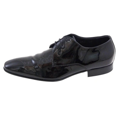 Pre-owned Hugo Boss Black Patent Leather Lace Ups