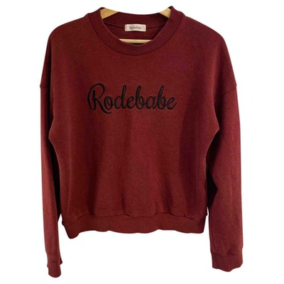 Pre-owned Rodebjer Burgundy Cotton  Top
