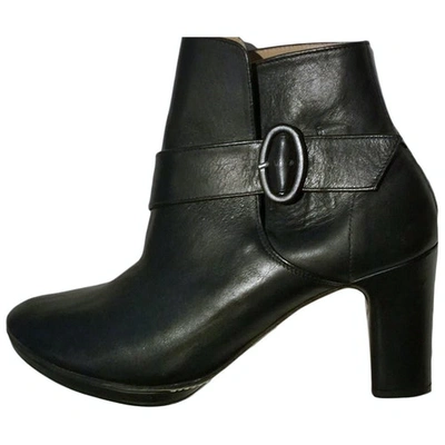 Pre-owned Repetto Black Leather Ankle Boots