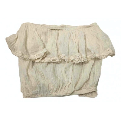Pre-owned Jen's Pirate Booty Beige Cotton  Top