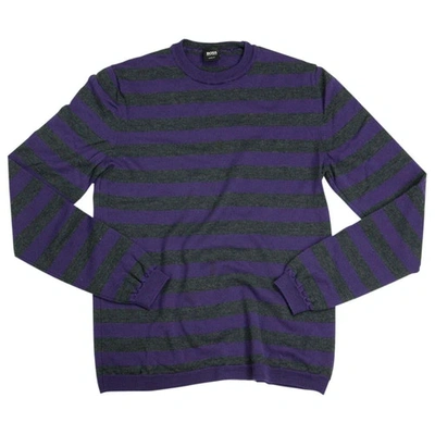 Pre-owned Hugo Boss Purple Wool Knitwear & Sweatshirts