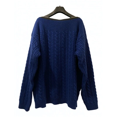 Pre-owned Raf Simons Blue Wool Knitwear & Sweatshirts
