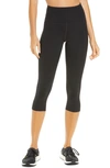 Girlfriend Collective High Waist Capri Leggings In Black