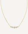 DINNY HALL 14CT GOLD ELYHARA DIAMOND SCOOP PENDANT NECKLACE,000720354