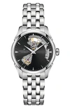 HAMILTON JAZZMASTER OPEN HEART BRACELET WATCH, 36MM,H32215130