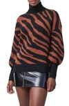 FRENCH CONNECTION TIGER JACQUARD TURTLENECK SWEATER,78PWX