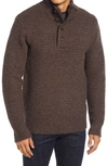 Schott Military Henley Sweater In Grey