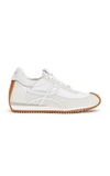 Loewe Low-top Sneakers With Contrast Rubber Sole In White