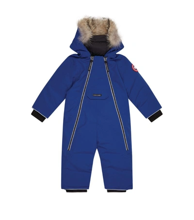 Canada Goose Babies' Kids Snowsuit Lamb For For Boys And For Girls In Pacific Blue