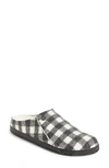 Birkenstock Zermatt Genuine Shearling Lined Slipper In Plaid White Wool