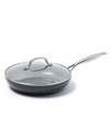 Greenpan Valencia Pro 10" Covered Ceramic Non-stick Fry Pan In Grey