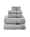 Madison Park Splendor Cotton 6-pc. Towel Set Bedding In Grey