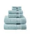Madison Park Splendor Cotton 6-pc. Towel Set Bedding In Blue