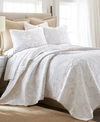 Levtex Perla Embroidered King Quilt Set In White