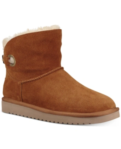 Koolaburra By Ugg Women's Remley Mini Boots Women's Shoes In Chestnut