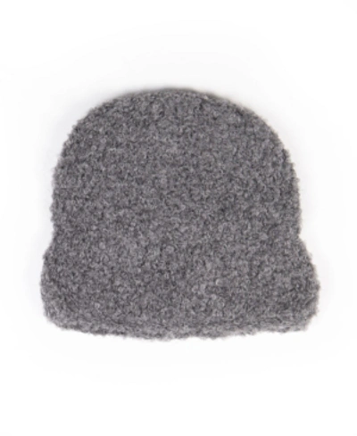Simply Natural Alpaca Boucle Peruvian Hat In Charcoal