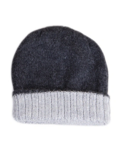 Simply Natural Alpaca Ski Reversible Hat In Charcoal