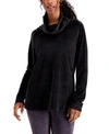 32 DEGREES FUNNEL-NECK VELOUR TUNIC