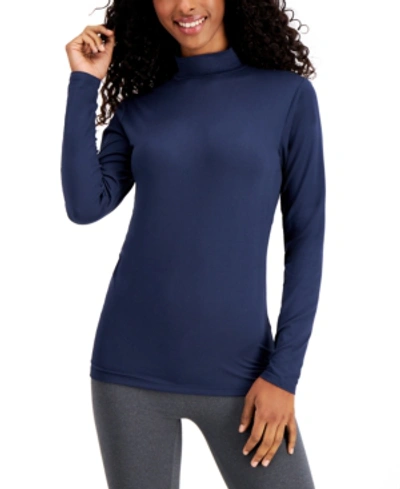 32 Degrees Base Layer Mock-neck Top In Navy Night