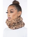 Marcus Adler Women's Cozy Luxe Faux Fur Pom Loop Scarf In Leopard