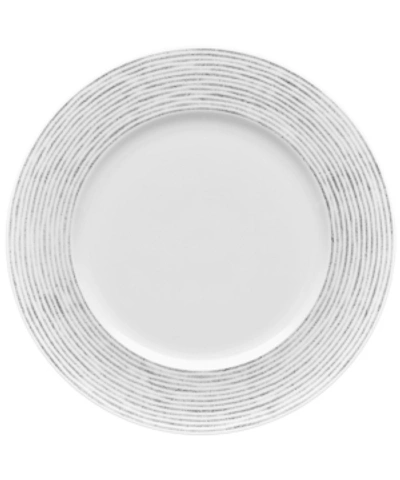 Noritake Hammock Rim Dinner Plate - Stripes In Grey