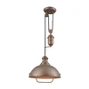 Elk Lighting Farmhouse 1 Light Pulldown Pendant In Tarnished Brass In Brass