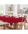 Elrene Elegance Plaid 52" X 52" Tablecloth In Poinsettia Red