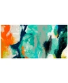 Empire Art Direct 'tidal Abstract 2' Frameless Free Floating Tempered Glass Panel Graphic Wall Art In Multi