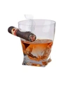 Classic Touch Bezrat Cigar Holder Twisted Drinking Glass